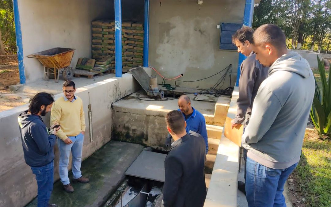 Arsae-MG realiza segunda visita técnica a Sanarj, responsável pelo serviço de água e esgoto de Araújos