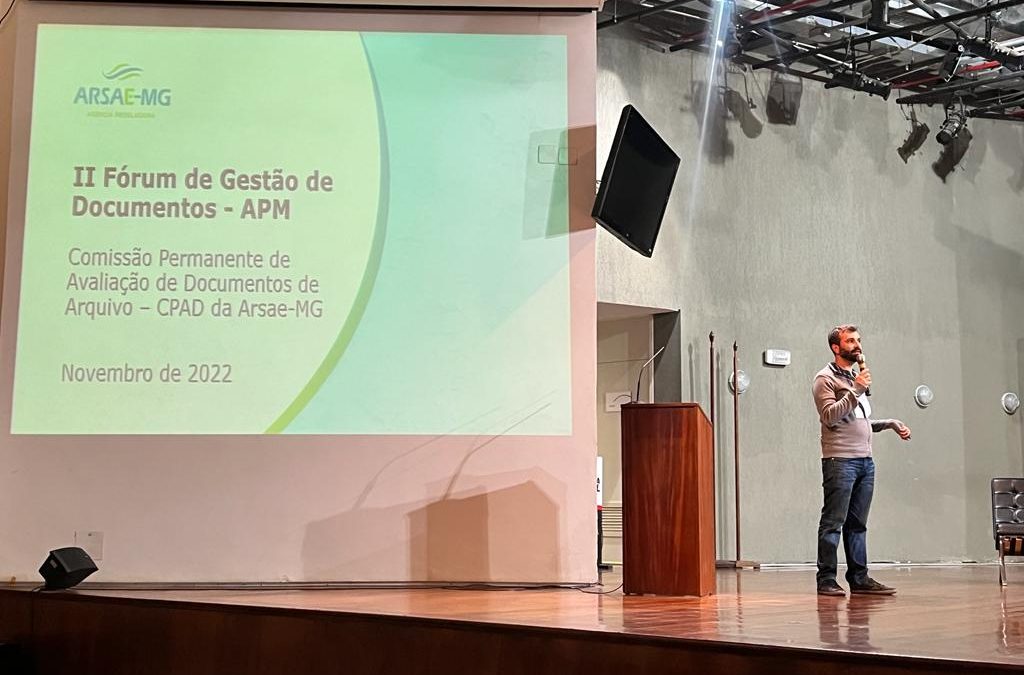 Arsae-MG participa do II Fórum Estadual de Gestão de Documentos promovido pelo Arquivo Público Mineiro