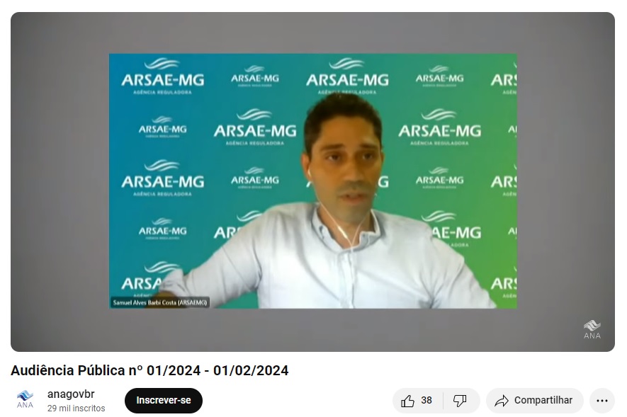 Arsae-MG é destaque em audiência pública promovida pela ANA